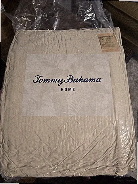 Tommy Bahama 100% Cotton Twin Quilt Set In Tan