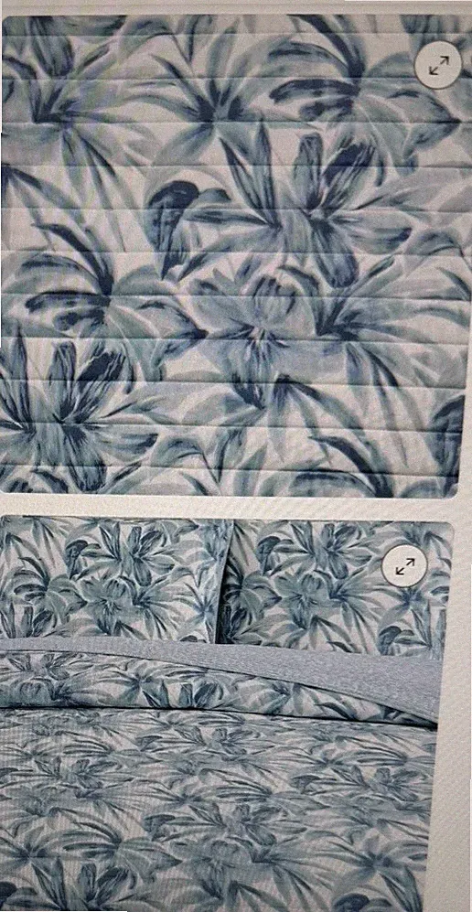 Tommy Bahama 3pc King Aubrey Quilt Bedding Set, Blue