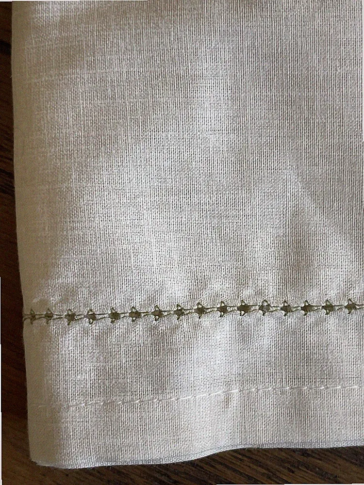 Tommy Bahama Bed Skirt QUEEN 14" Drop Beige Cotton