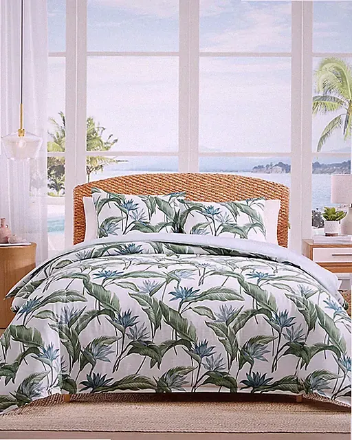 Tommy Bahama Birds of Paradise Reversible 3-Piece King Comforter Freeship