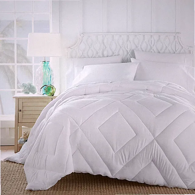 TOMMY BAHAMA, Coastal Lightweight Comforter, White, Gray, Blue, Aloha....K & Q