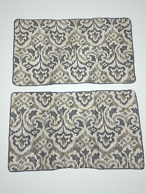 Tommy Bahama Home Cape Verde Smoke Gray Blue Quilted King Pillow Sham Set