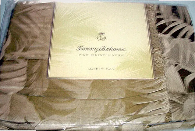 Tommy Bahama Jungle Fever Full Bed Skirt 3Panel 600TC Egyptian Cotton Sateen New