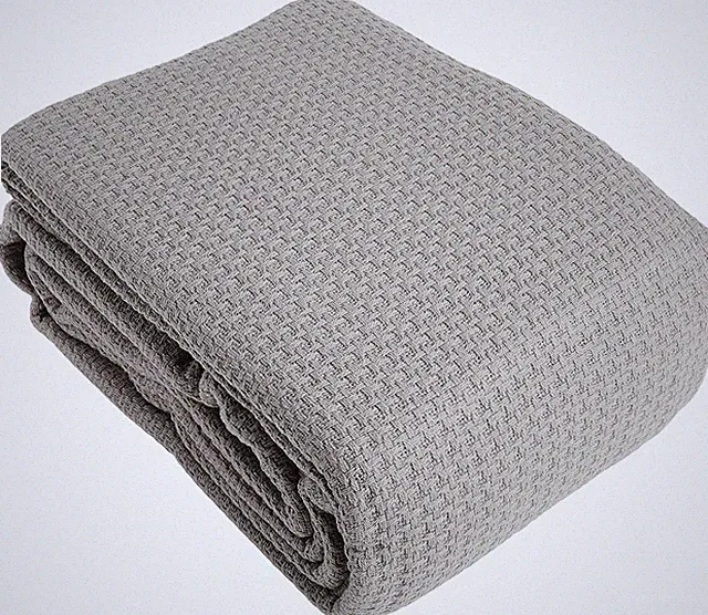 Tommy Bahama King Blanket - Soft Coastal Cotton Bedding in Pelican Grey