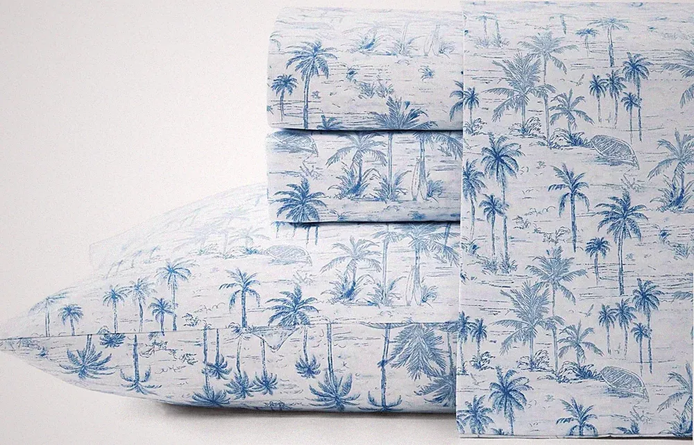 Tommy Bahama - King Sheets, Super Soft Cotton Percale Bedding Set with Matching