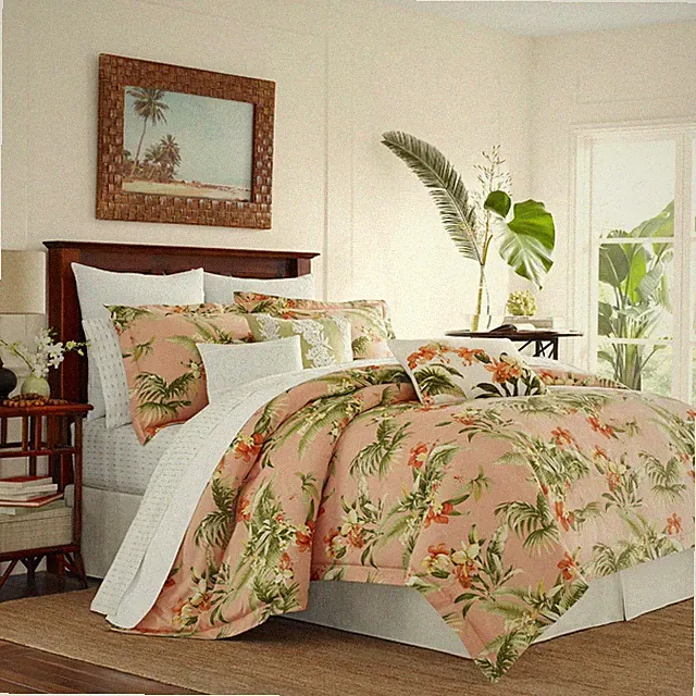 Tommy Bahama Siesta Key Printed Quilt Cover Set Cantaloupe